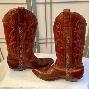 EUC Cole Haan Brown Leather Cowboy Boots! (Sz 8)